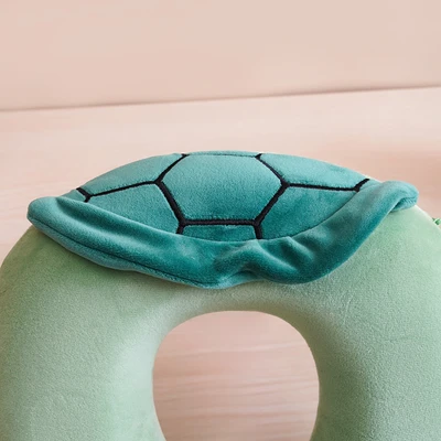 Gambar Passport Bantal Leher Anak Dengan Penutup Mata Turtle - Hijau