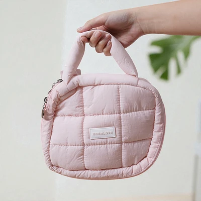 Gambar Ataru Pouch Puffy Dengan Kompartemen - Pink