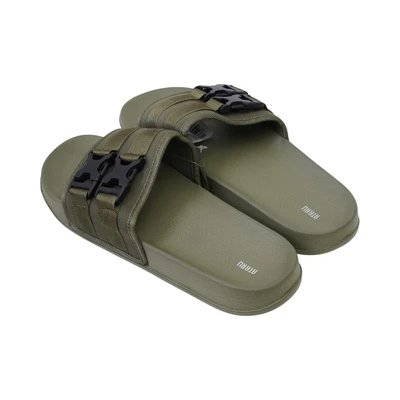 Gambar Ataru Sandal Pria Slides Buckle Strap Ukuran 40 - Hijau