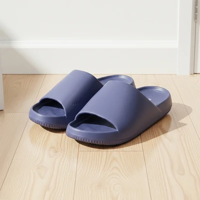 Gambar Ataru Sandal Pria Basic Slides Ukuran 43 - Biru
