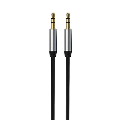 Gambar Sovox Kabel 3.5 mm To 3.5 mm 1.5 Meter - Hitam/Abu-Abu
