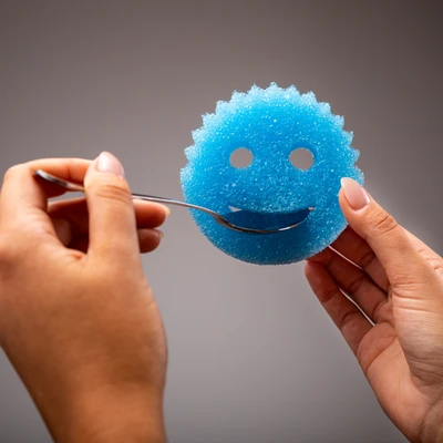 Gambar Scrub Daddy Spons Pembersih - Biru
