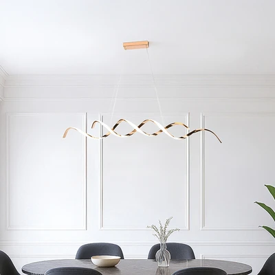Gambar Informa Mayfair Lampu Gantung Hias Spiral - Gold