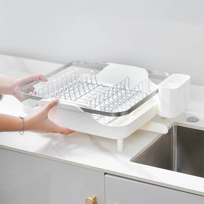Gambar Informa New Willard Rak Piring 1 Tingkat Extendable - Putih