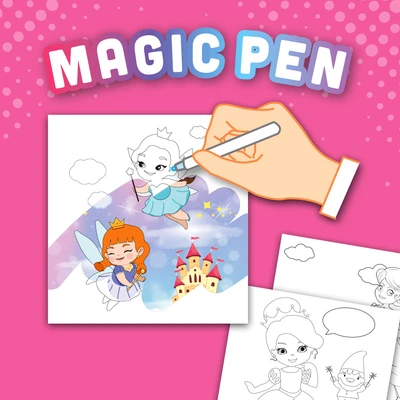 Gambar Kiddy Star Magic Book Princess - Pink