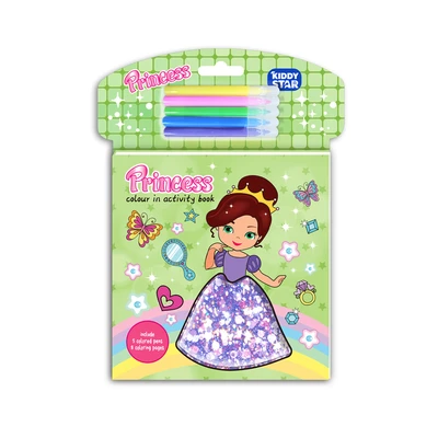 Gambar Kiddy Star Buku Mewarnai Princess - Hijau