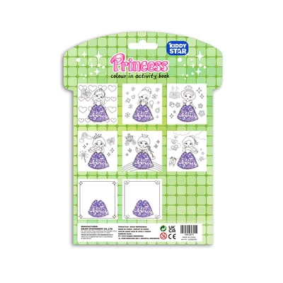 Gambar Kiddy Star Buku Mewarnai Princess - Hijau