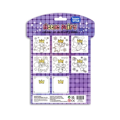 Gambar Kiddy Star Buku Mewarnai Little Fairy - Ungu