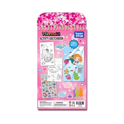 Gambar Kiddy Star My Activity Book Dengan Pop It Mermaid Tail - Pink