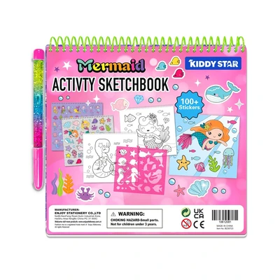 Gambar Kiddy Star My Activity Book Dengan Pop It Mermaid - Pink