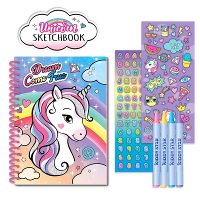Gambar Kiddy Star Set My Sketchbook Unicorn