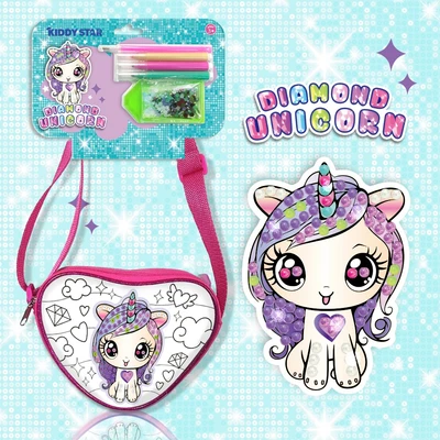 Gambar Kiddy Star Set Diamond Painting Cross Body Heart Bag