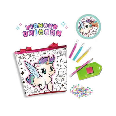 Gambar Kiddy Star Set Diamond Painting Shopping Bag Unicorn