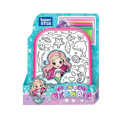 Gambar Kiddy Star Set Diamond Painting Backpack Mermaid - Mix
