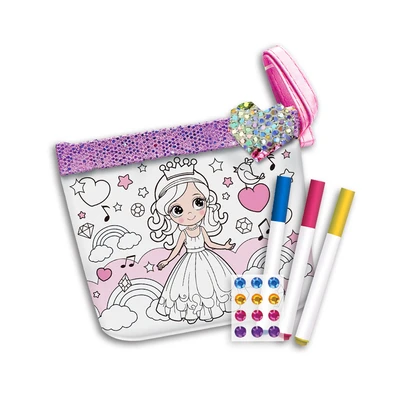 Gambar Kiddy Star Set Color Your Own Purse Princess