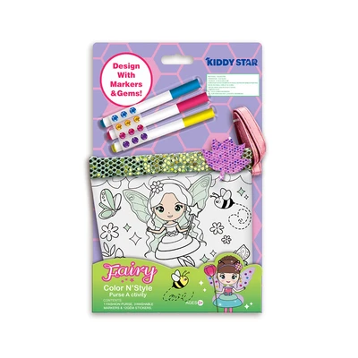 Gambar Kiddy Star Set Color Your Own Purse Fairy