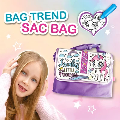 Gambar Kiddy Star Set Color Own Poster Bag Dengan Bracelet - Ungu