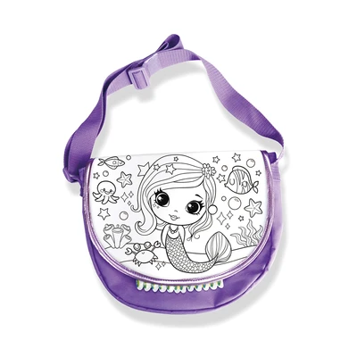 Gambar Kiddy Star Set Color Own Poster Bag Dengan Necklace - Ungu