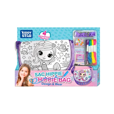 Gambar Kiddy Star Set Color Own Poster Bag Dengan Necklace - Ungu