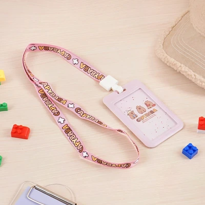 Gambar Ataru Id Card Holder Capybara - Pink