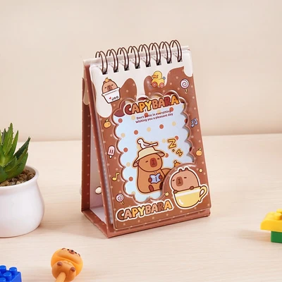 Gambar Ataru Album Foto Meja Capybara PVC & Kertas 2R - Cokelat