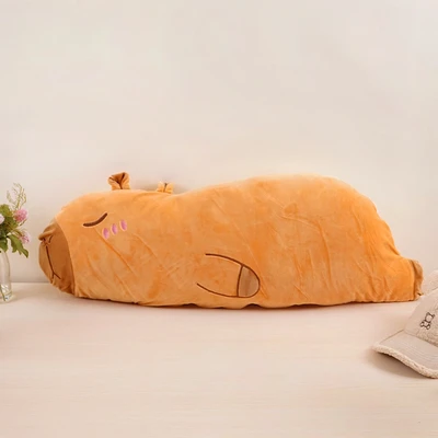 Gambar Ataru Bantal Sofa Cotton PP Capybara 80 cm - Cokelat