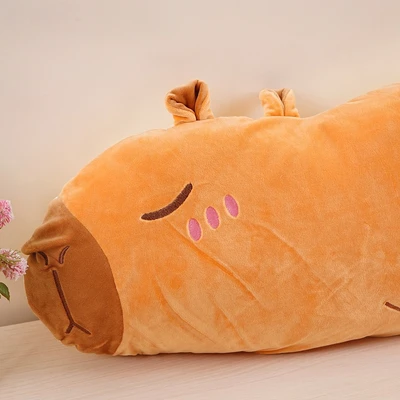 Gambar Ataru Bantal Sofa Cotton PP Capybara 80 cm - Cokelat