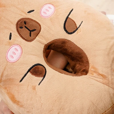 Gambar Ataru Bantal Tidur Capybara - Cokelat