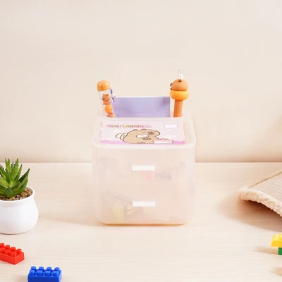 Gambar Ataru Laci Penyimpanan Mini 2 Tingkat Capybara - Pink