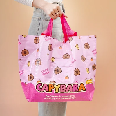 Gambar Ataru Tas Belanja Capybara Large - Pink