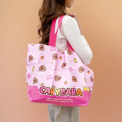 Gambar Ataru Tas Belanja Capybara Large - Pink