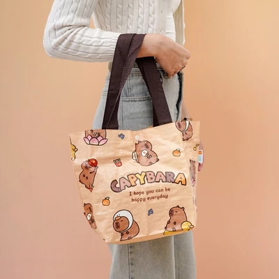 Gambar Ataru Tas Belanja Capybara Small - Cokelat
