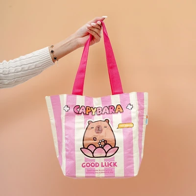 Gambar Ataru Tas Belanja Capybara Small - Pink