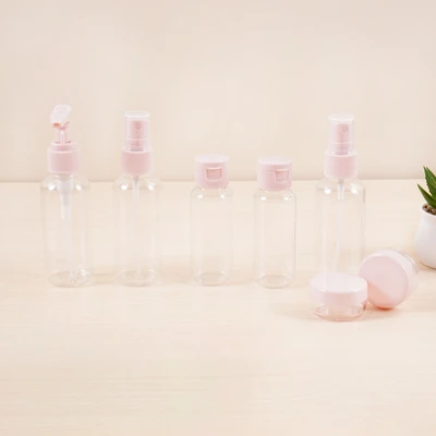 Gambar Ataru Botol Travel Capybara Set 7 pcs Transparan