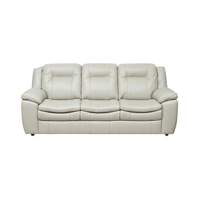 Gambar Informa Jacobsen Set Sofa Kulit 1 & 3 Seater - Abu-Abu Silver