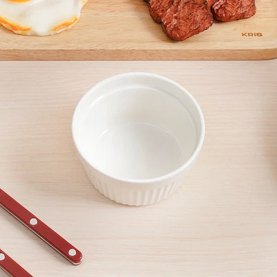 Gambar Delicia Tempat Bumbu Ramekin 9 cm - Putih