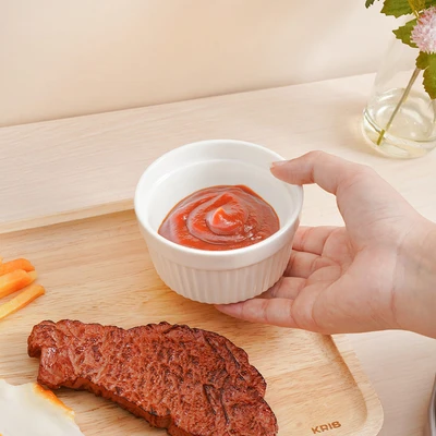 Gambar Delicia Tempat Bumbu Ramekin 9 cm - Putih