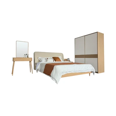 Gambar Informa 180x200 cm Colton Set Kamar Tidur Wood - Cokelat