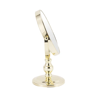 Gambar Informa Cermin Meja Rias 2x Magnifying Besi 20x12x26.5 cm - Gold