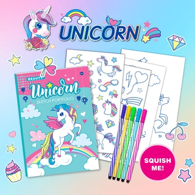 Gambar Pretty Missy Set Journal Magic Diary Unicorn