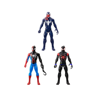 Gambar Marvel 10 Cm Action Figure Spiderman Venom Versus Titan Heroes Random