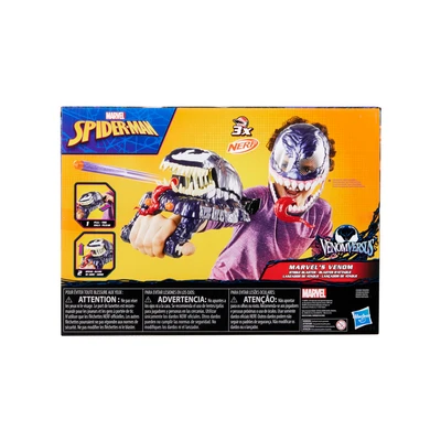 Gambar Marvel Roleplay Spiderman Venom Vs Marvels Venom Strike Blaster - Ungu