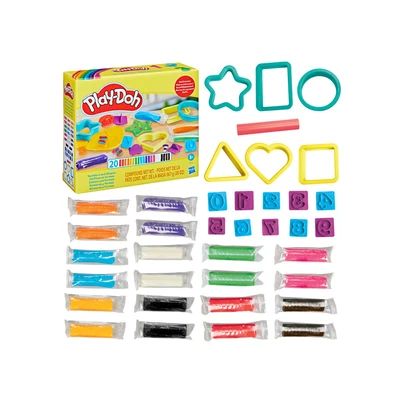 Gambar Play Doh Set Numbers & Shapes - Mix