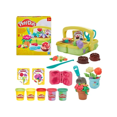 Gambar Play Doh Playset Blooming Flowers - Mix