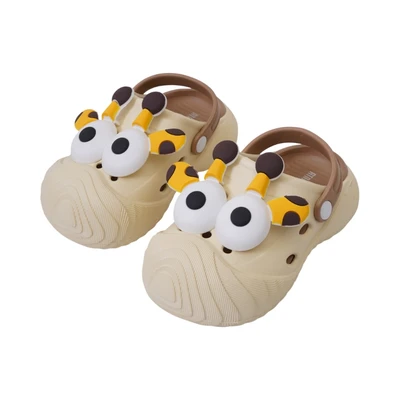 Gambar Ataru Sandal Anak Clogs Giraffe Ukuran 22/23 - Cokelat