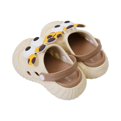 Gambar Ataru Sandal Anak Clogs Giraffe Ukuran 22/23 - Cokelat