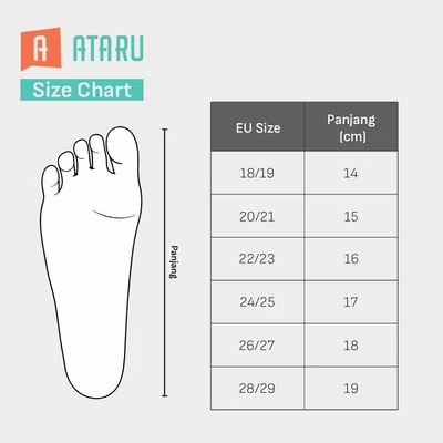 Gambar Ataru Sandal Anak Clogs Giraffe Ukuran 22/23 - Cokelat