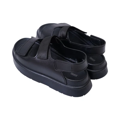 Gambar Ataru Sandal Wanita Double Strap Adjustable Ukuran 41 - Hitam