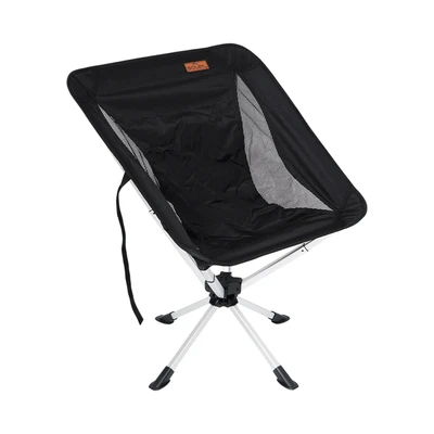 Gambar Soleil Kursi Lipat Fabric Swivel - Hitam