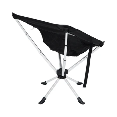 Gambar Soleil Kursi Lipat Fabric Swivel - Hitam